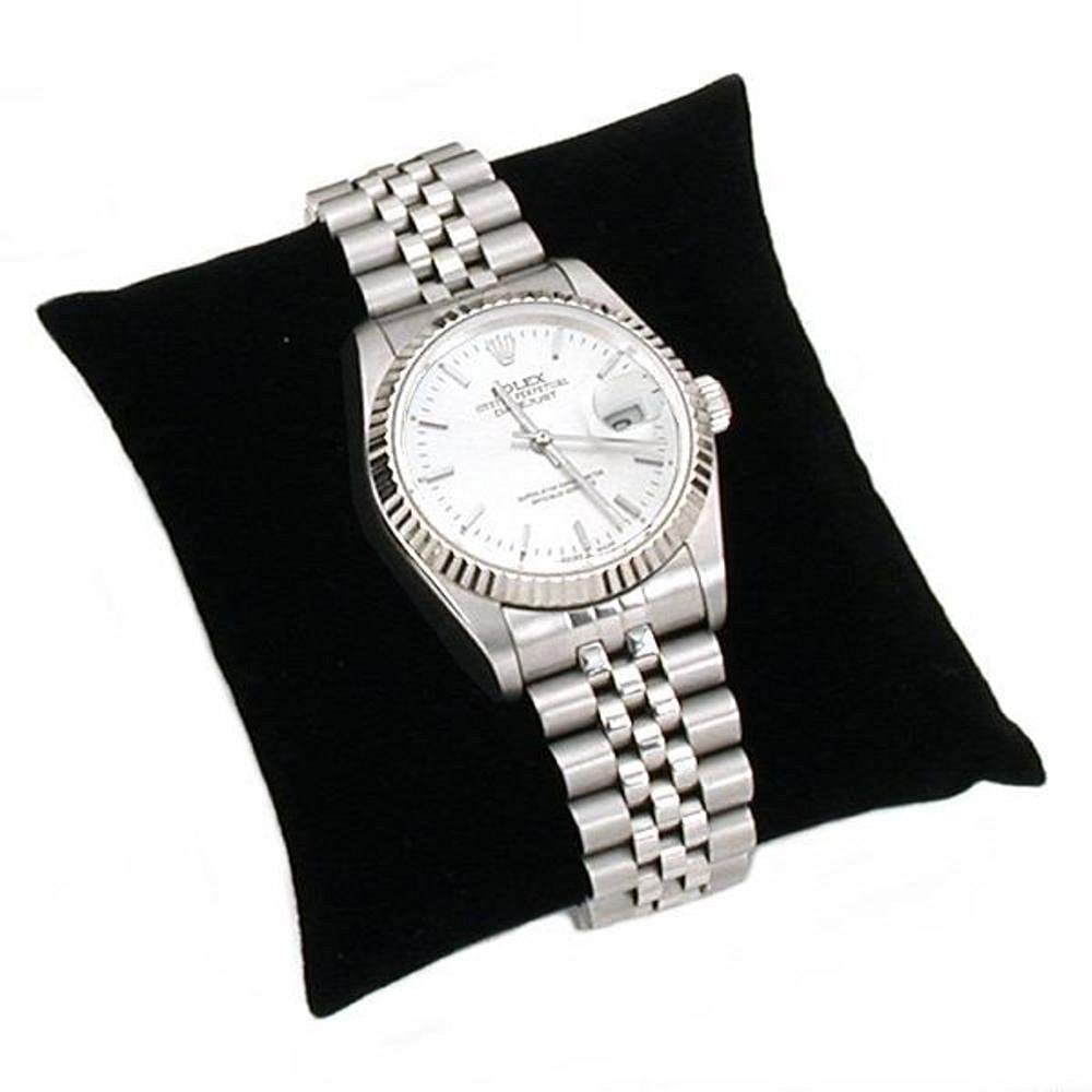 888 Display, USA - 4-pieces Bracelet Watch Pillow Jewelry Displays (3" x 3", Black Velvet)