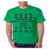 ALLNTRENDS Men's T Shirt Celebrating Mega Christmas Ugly Sweater (L, Irish Green) view 1