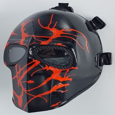 INVADER KING Airsoft Full Face Mask Army of Two Cosplay Halloween mask Paintball Ghost Masks (Splash)