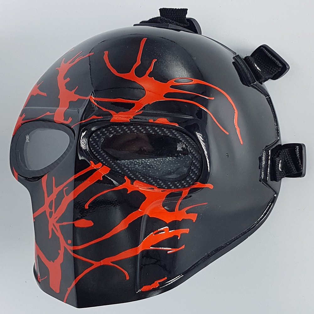 INVADER KING Airsoft Full Face Mask Army of Two Cosplay Halloween mask Paintball Ghost Masks (Splash)