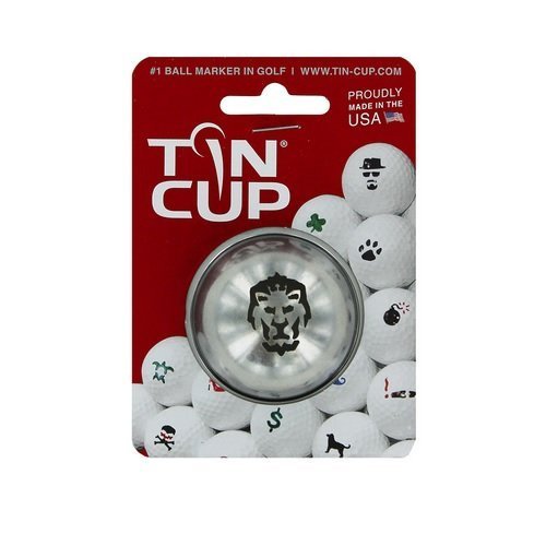 Tin-Cup Unisex's Big Cat Golf Ball Marker, Steel, One Size
