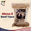Ultimate 2018 US Military MRE Complete Meal Inspection Date January 2018 or Newer (Beef Taco) view 2