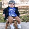 Funky Junque Toddler Winter Hat Ages 14, Soft Knit Beanie for Boys & Girls, Cozy Warm Kids Beanies for Cold Weather - Heather Gray view 4
