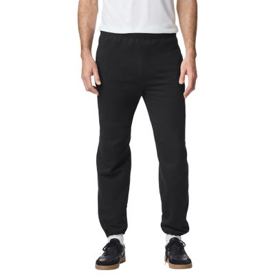 Gildan Men's Fleece Elastic Bottom Sweatpants with Pockets, Style G18100, Black, X-Large