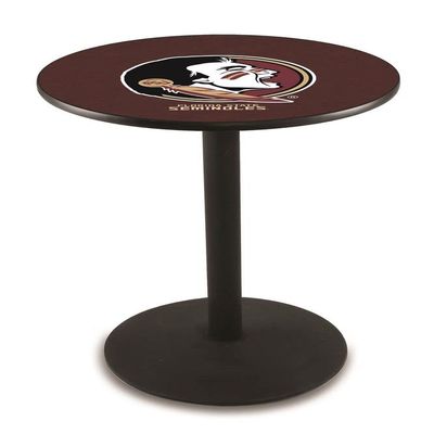 Holland Bar Stool Co. L214-36" Black Wrinkle Florida State (Head) Pub Table with 36" Dia. top