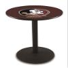 Holland Bar Stool Co. L214-36" Black Wrinkle Florida State (Head) Pub Table with 36" Dia. top view 1