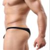 iKingsky Men's Soft Low Rise Bikini Underwear Sexy Mid Coverage Back Briefs (Medium, Black) view 1