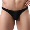 iKingsky Men's Soft Low Rise Bikini Underwear Sexy Mid Coverage Back Briefs (Medium, Black) view 2