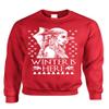 ALLNTRENDS Adult Crewneck Winter is Here Ugly Christmas Sweater Khalessi Top (XL, Red)
