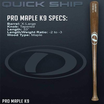 DB-K9 Baseball Bat (33" Pro Stock)