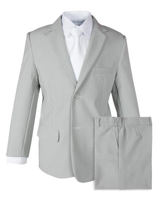 Spring Notion Big Boys' 2 Piece Suit Set 4T Grey