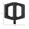 Dmr V11 Flat Mountain Bike Pedals - All Black, Steel Axle/Pair Lightweight Nylon Composite Plastic MTB Cycling Part Downhill Freeride Ride Trail Dirt Jump Cycle Wide Platform Tuneable Pin Grip view 3
