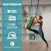 Yoga Trapeze Swing Set for Home & Outdoor | Easy Setup for Strength, Balance & Back Pain Relief | Adjustable Straps & 600lb Capacity, Includes Carrying Bag & Online Tutorials, Aqua view 4