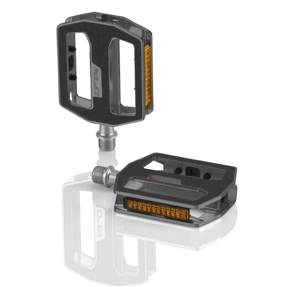 XLC Unisex  Adult's Plattformpedal-2501812921 Platform Pedal, Titanium, Standard Size