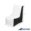 Ocean-Tamer Wedge Marine-Boat Bean Bag, White-Black (Small) view 3