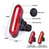 Ultra Bright Lamp safety bicycle lamp USB charging LED waterproof super bright flashing lights mixing bicycle road mountain bike convenient installation (Red Blue) view 3