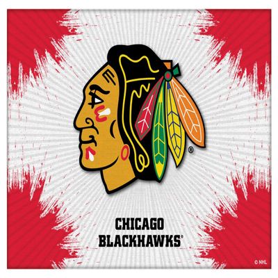 Chicago Blackhawks 15" x 20" Officially Licensed Logo Canvas by the Holland Bar Stool Co.