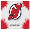 New Jersey Devils 24" x 32" Officially Licensed Logo Canvas by the Holland Bar Stool Co. view 1