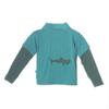 KicKee Pants Boys Long Sleeve Double Layer Applique Polo, Lagoon Hammerhead, 4T view 1