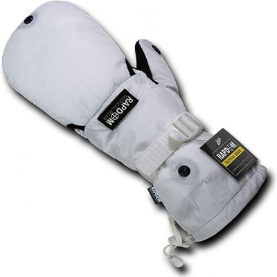 Rapdom Tactical Breathable Shooters' Mittens, White, Large