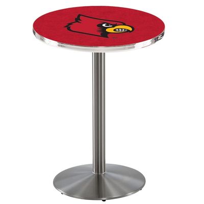 Holland Bar Stool Co. L214-36" Stainless Steel Louisville Pub Table with 36" Dia. top