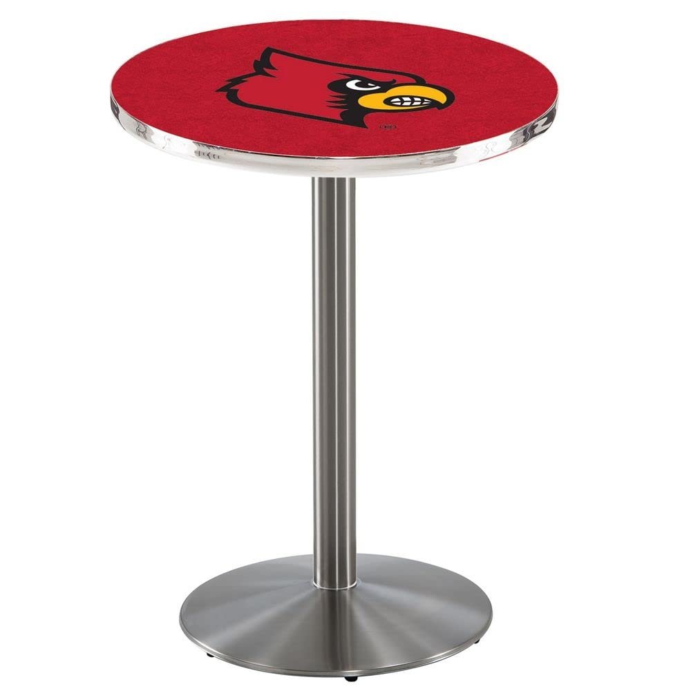 Holland Bar Stool Co. L214-36" Stainless Steel Louisville Pub Table with 36" Dia. top