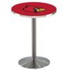 Holland Bar Stool Co. L214-36" Stainless Steel Louisville Pub Table with 36" Dia. top view 1