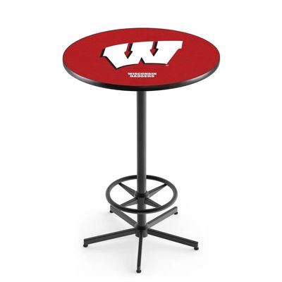 Holland Bar Stool Co. L216-42" Black Wisconsin W Pub Table