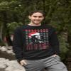 ALLNTRENDS Adult Crewneck Let It Snow Ugly Christmas Sweater Gift (3XL, Black) view 4