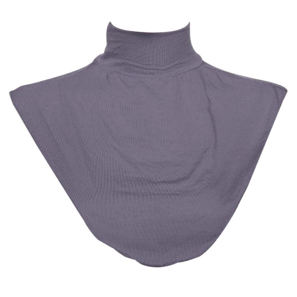 Bluelans Women's Detachable Moslem Islamic Hijab Collar Neck Cover Loop Scarf Grey