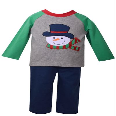 Bonnie Baby Matt's Scooter Newborn Boy Snowman Pants Set (0m-24m) (12 months)