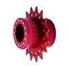 Bike Single Speed Fixie Cassette Conversion Kit Compatable Shimano 18T Colors (Red) view 1