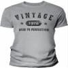 1976 Birthday Shirt for Men - Vintage Stars 1976 Aged to Perfection - 50th Birthday Gift - F/Sport Grey-4X view 1
