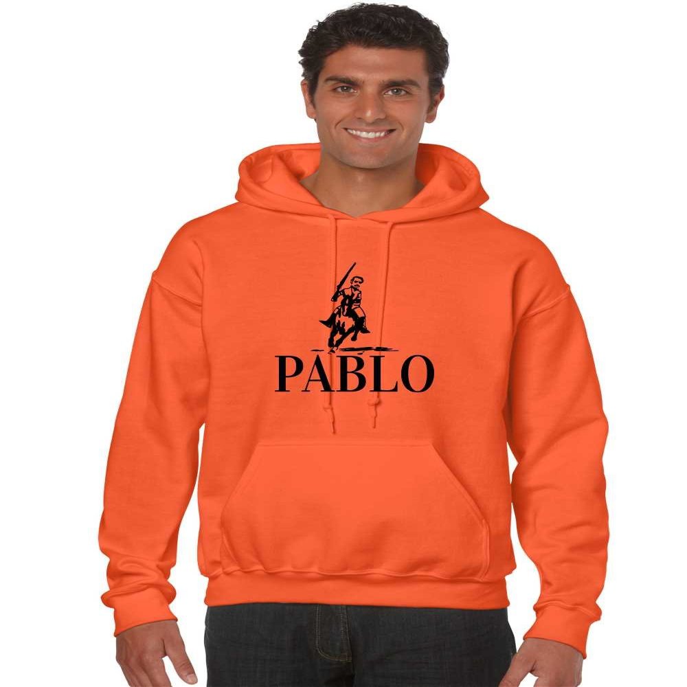 ALLNTRENDS Men's Hoodie Pablo Mexicanos Unidos Patron Top (S, Orange)