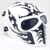 INVADER KING Airsoft Full Face Mask Army of Two Cosplay Halloween mask Paintball Ghost Masks (Red) (White&Black) view 1