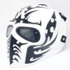 INVADER KING Airsoft Full Face Mask Army of Two Cosplay Halloween mask Paintball Ghost Masks (Red) (White&Black) view 2