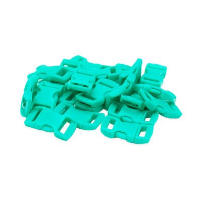 Paracord Planet Bulk Quantity - 3/8 Inch Contoured Quick Side Release Plastic Buckle Snap Clasp Available in and Quantities (1000 Pack, Turquoise)