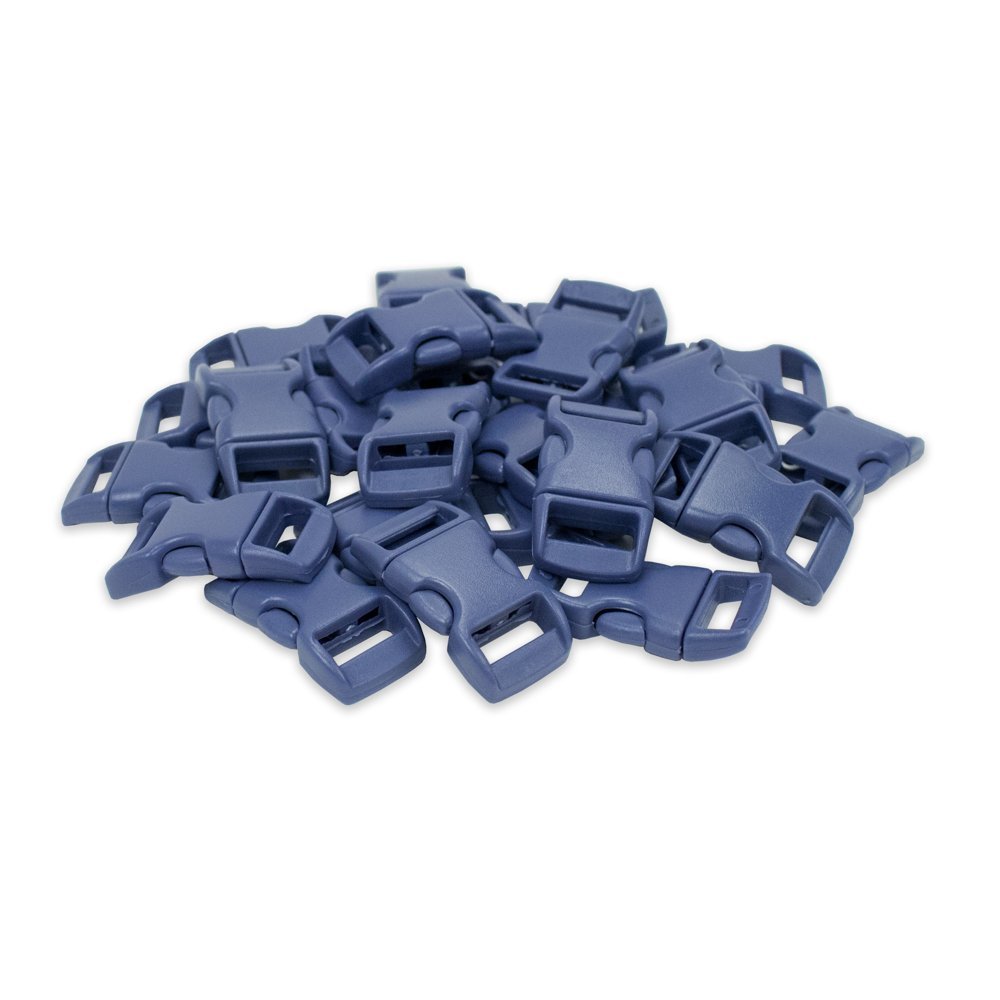 Paracord Planet Bulk Quantity - 3/8 Inch Contoured Quick Side Release Plastic Buckle Snap Clasp Available in and Quantities (1000 Pack, Navy)