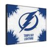 Tampa Bay Lightning 15" x 20" Officially Licensed Logo Canvas by the Holland Bar Stool Co. view 2