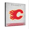 Calgary Flames 24" x 32" Officially Licensed Logo Canvas by the Holland Bar Stool Co. view 2
