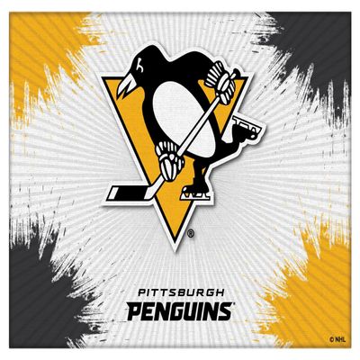Pittsburgh Penguins 15" x 20" Officially Licensed Logo Canvas by the Holland Bar Stool Co.