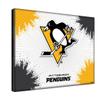 Pittsburgh Penguins 15" x 20" Officially Licensed Logo Canvas by the Holland Bar Stool Co. view 2