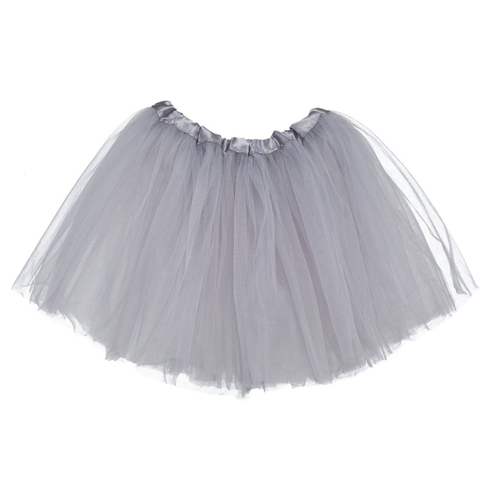 My Lello Gray Little Girls Tutu 3-Layer Ballerina (10 mo - 3T)