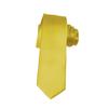 K. Alexander Skinny Baby Yellow Tie 2 Inch Solid Mens Tie Satin view 1