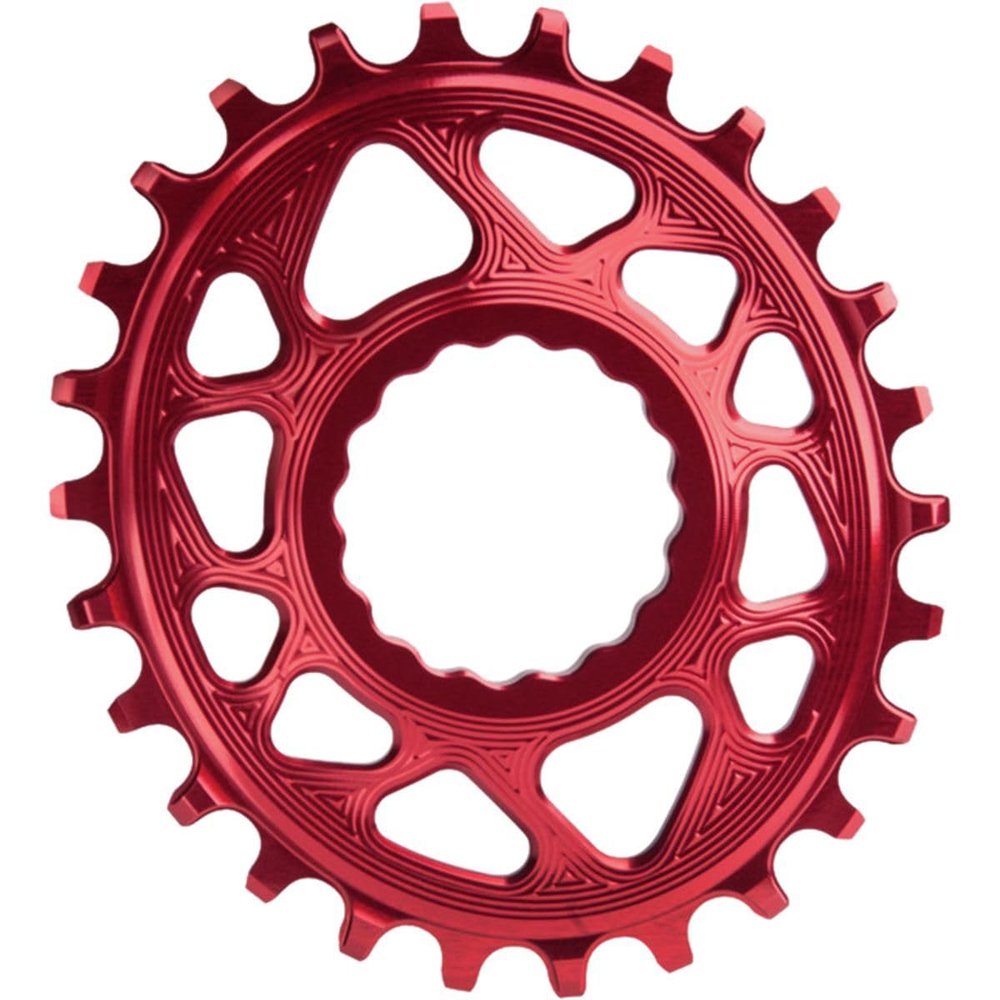 absoluteBLACK Oval Boost Direct Mount Cinch Premium Chainring Compatible with RaceFace, Red, 34T