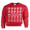 ALLNTRENDS Adult Crewneck Winter is Coming Ugly Christmas Sweater Holiday (M, Red) view 1
