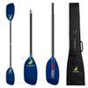 Z&J SPORT Whitewater Kayak Paddle, Durable Translucent Fiberglass Kayak Paddle Blade with Carbon Shaft for Whitewater,River Running, Creeking or Coastal Rock Gardening (Straight Shaft,191cm) view 1
