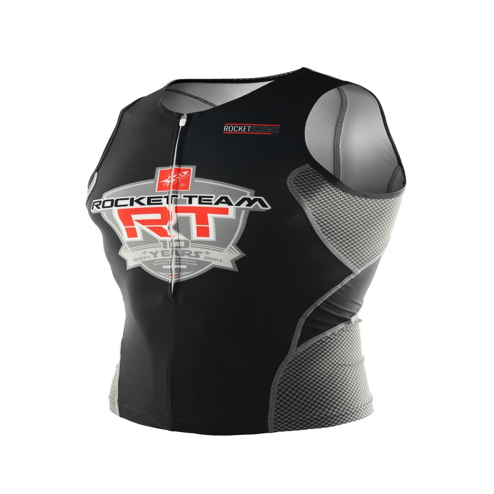Elite Rocket Team Men's Top Speedy - Black/Gray - XS