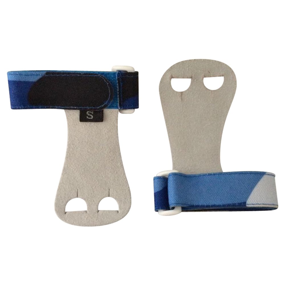 PUSH ATHLETIC Gymnastics Youth Hand Grips (Blue Camo, Small)