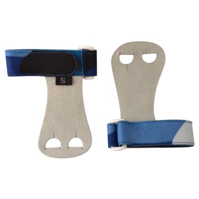 PUSH ATHLETIC Gymnastics Youth Hand Grips (Blue Camo, XL)